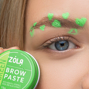 Pate mapping sourcils vert