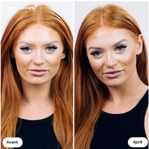 avant apres teinture sourcils brow code
