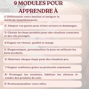 Formation Lash Lift coréen - en ligne