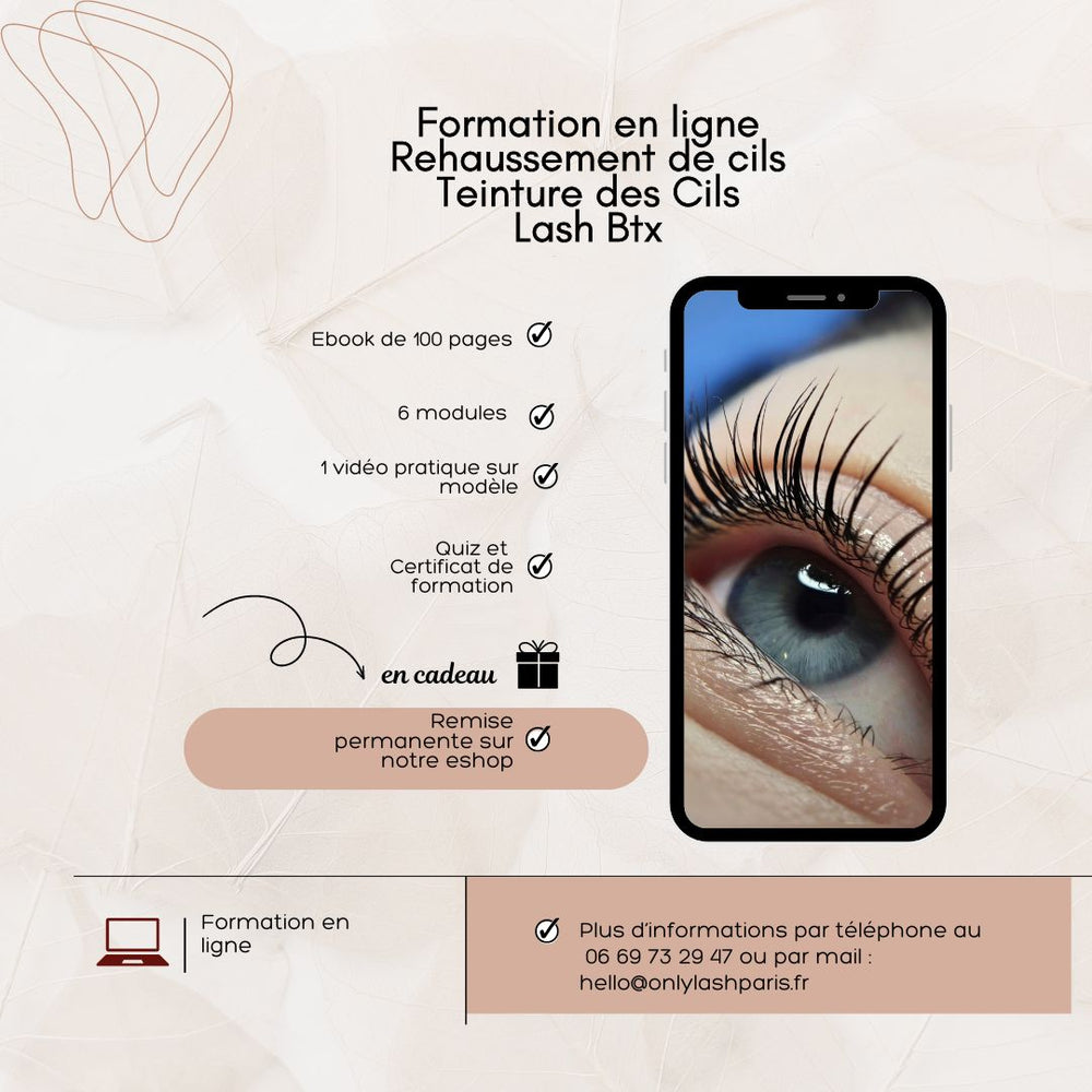 formation rehaussement de cils en ligne