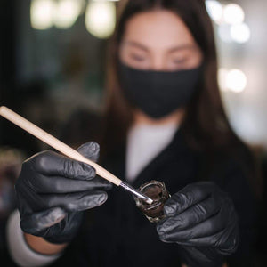 godet en verre pour teinture