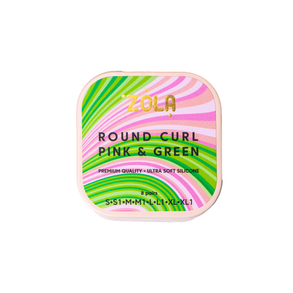 pads rehaussement de cils zola pink and green