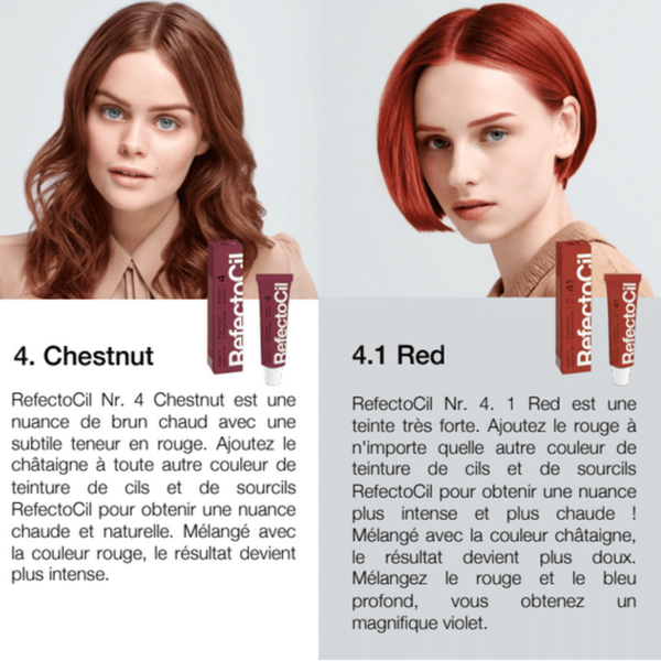 teinture rousse refectocil